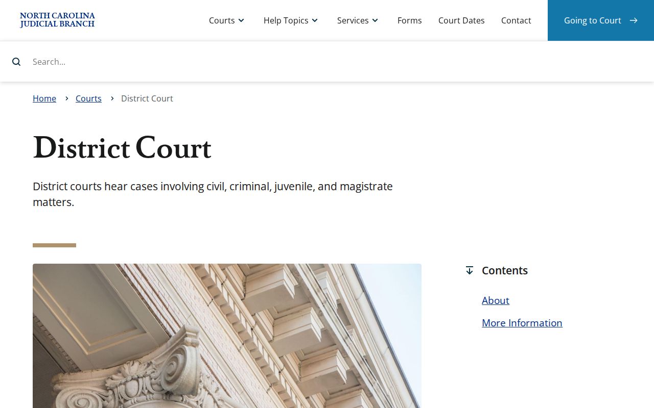 Anson County criminal court dockets source showing North Carolina District Court jurisdiction