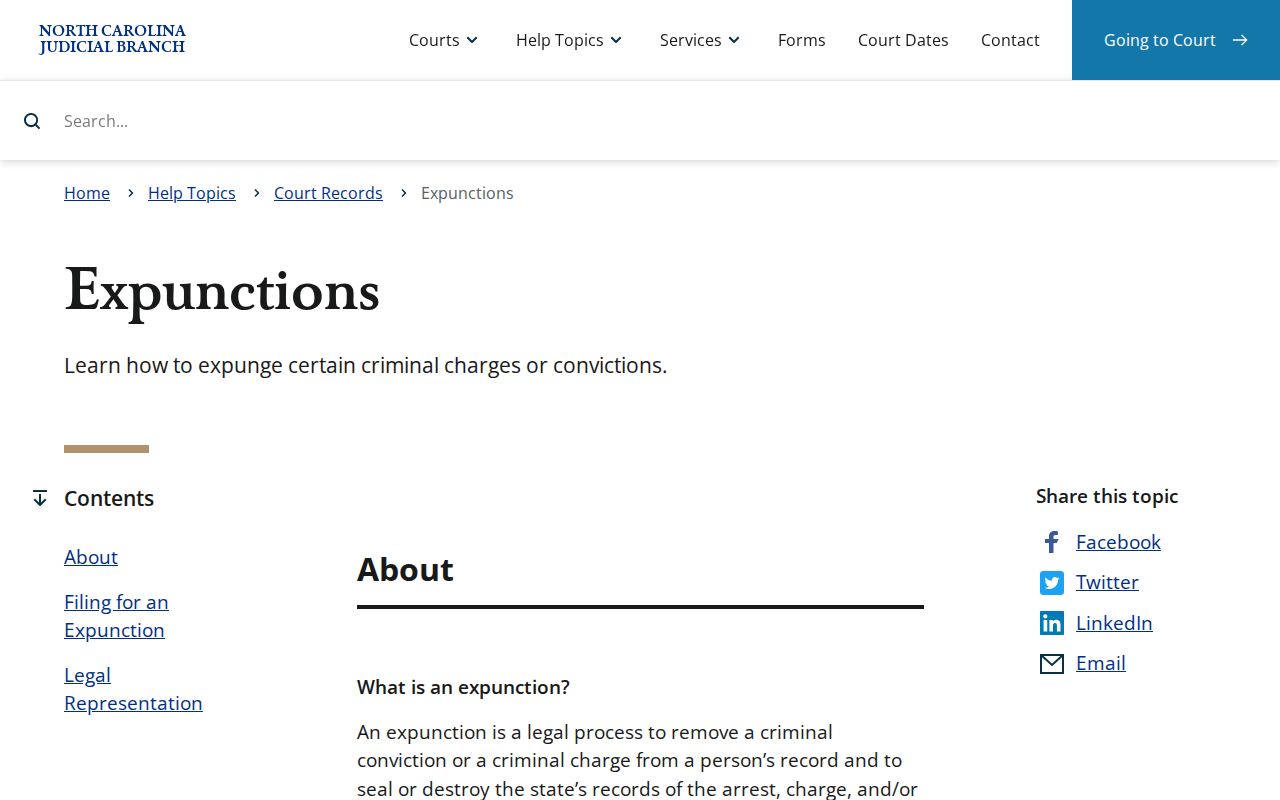 Anson County criminal court dockets source for statewide expunction petitions