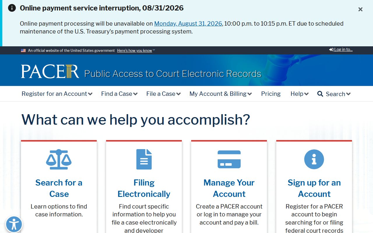Anson County court docket PACER federal docket source