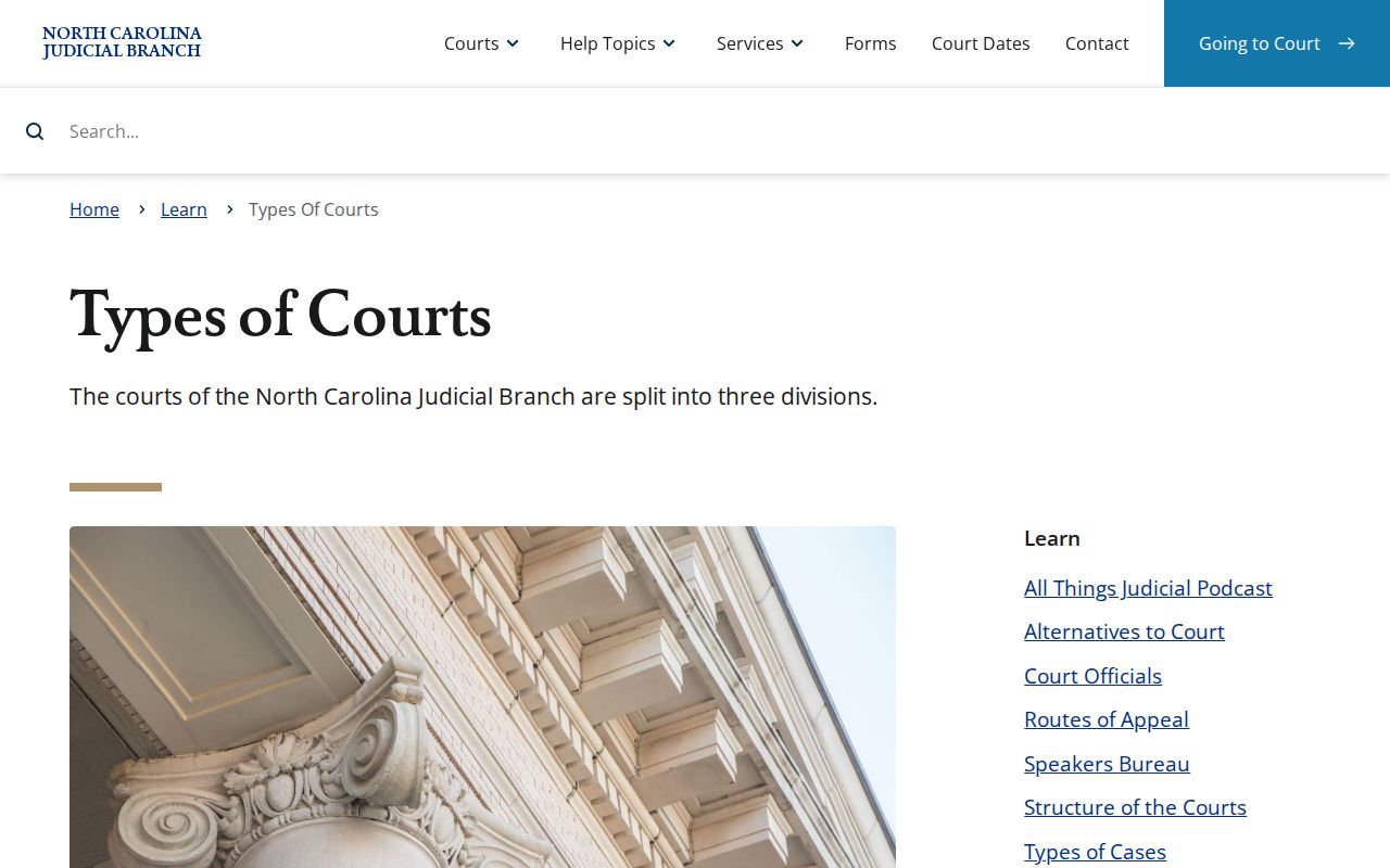 Anson County court docket North Carolina court hierarchy source