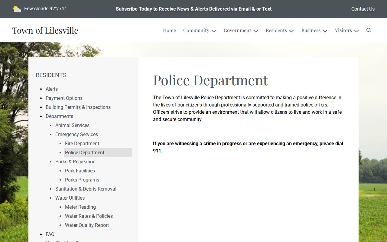 Anson County Lilesville Court Records source image of the Lilesville Police Department