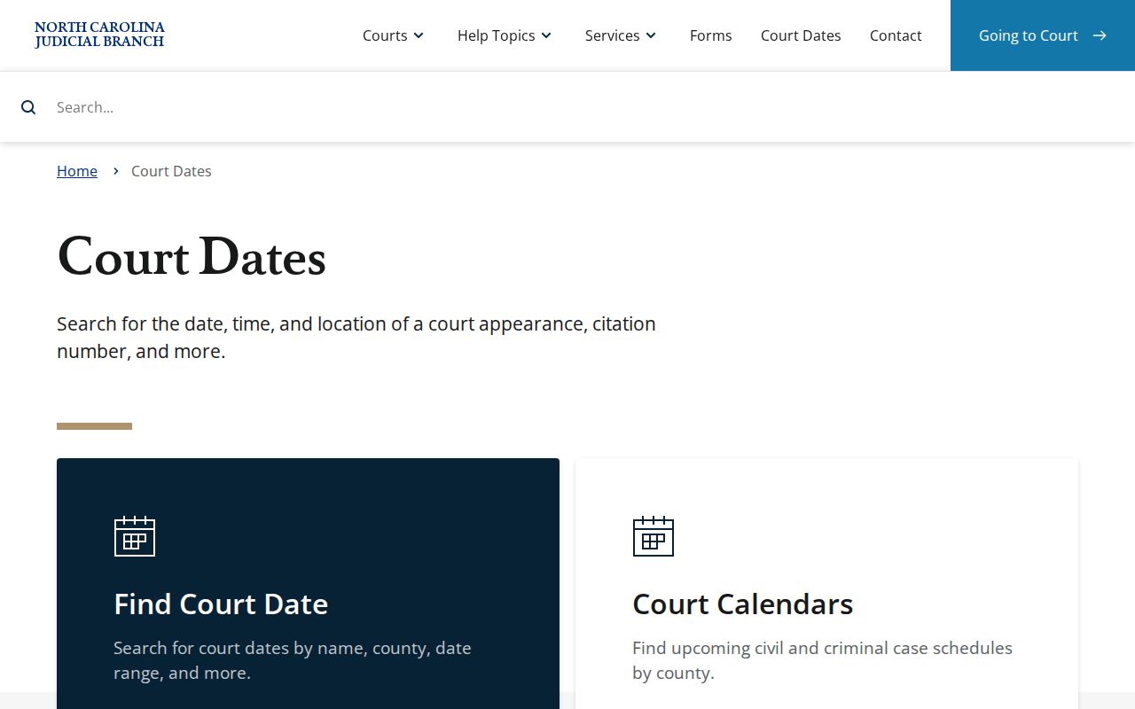 Anson County Peachland Court Records source image of North Carolina court-date search guidance